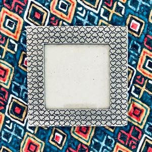 Sturdy Silver Satin Finish 3x3” Picture Frame